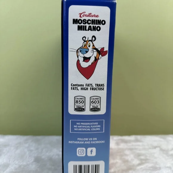 Moschino Couture Milano Cereal Box Kellogg's Frosted Flakes Cereal Box - Picture 5 of 6